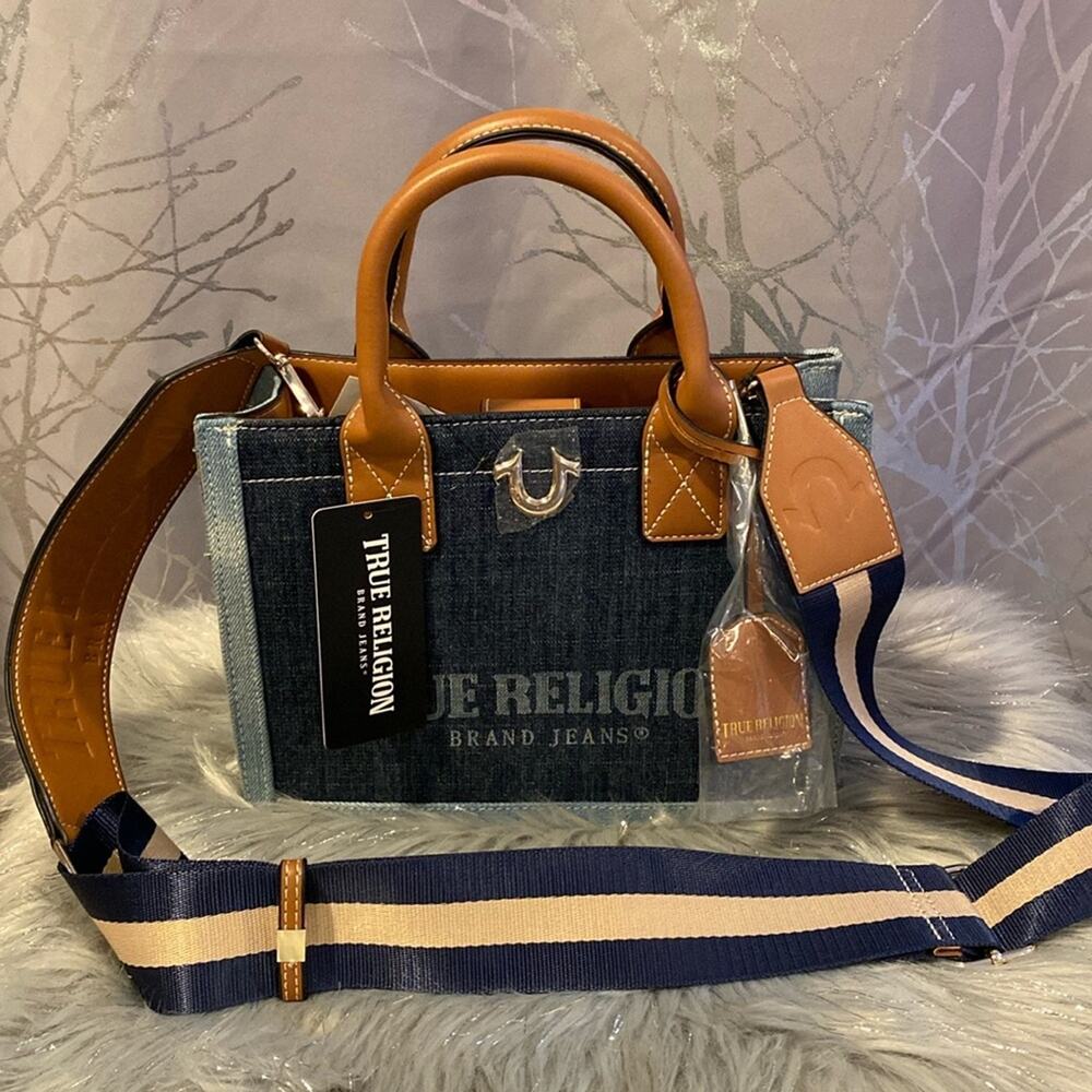 BNWT TRUE RELIGION Mini Tote Crossbody Satchel Bag